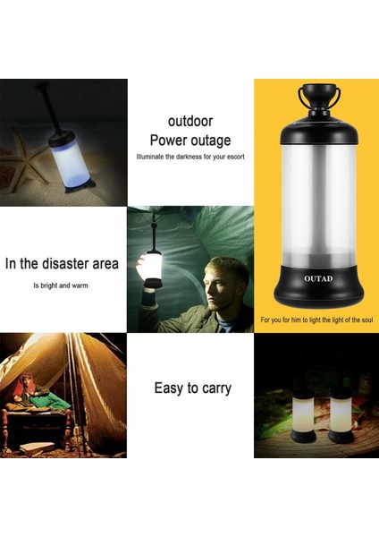 Outad Taşınabilir Şarj Edilebilir Manyetik Dış Mekan LED Araca Monte Seyahat Işığı (Yurt Dışından) modelleri