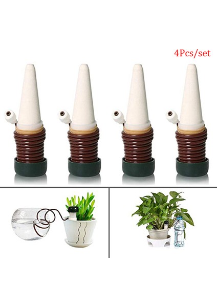 4pcs Bitki Kendi Kendine Sulama Kazıkları Otomatik Damlama Sivri Sulama Sistemi Bahçe Karşılaşması (Yurt Dışından) indirimleri