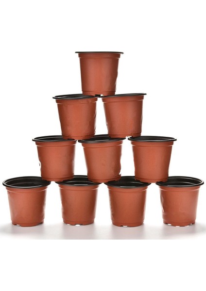 10 Adet Küçük Plastik Yuvarlak Saksı Pişmiş Toprak Fidanlık Ekici Ev Dekor (Yurt Dışından) fiyatları