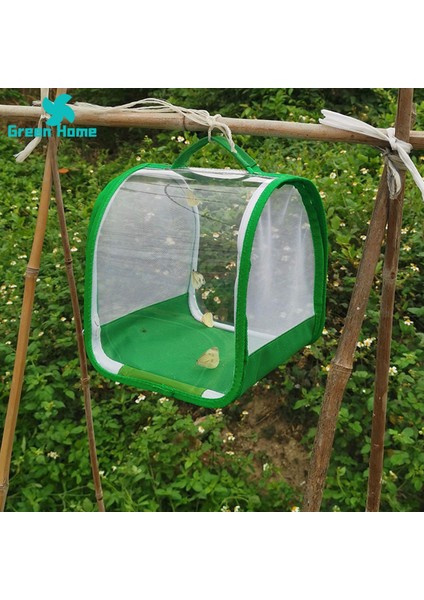 Yeşil Ev Yaratık Kafesi Şeffaf Kelebek Örgü Teraryum Habitat Ağı (Yurt Dışından) indirimleri