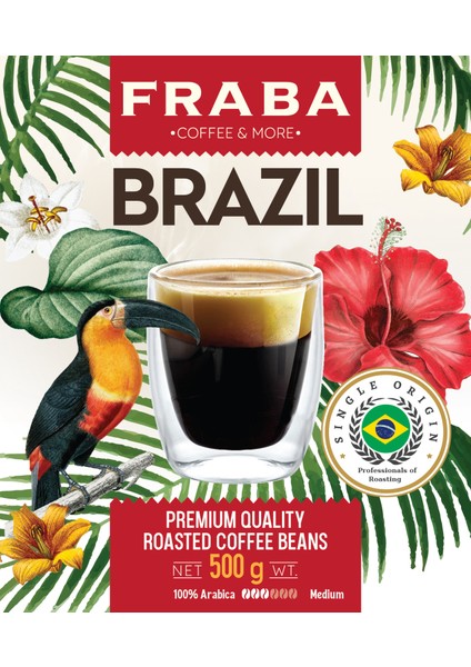 Brezilya Single Origin Espresso Çekirdek Kahve 500 gr modelleri