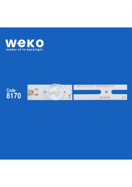 32INCH Unıversal Dled 3V 1W 6 Ledli 59 cm 1,8 cm NO:412