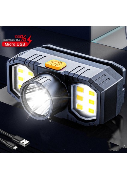LED Far Sensörü Başkanı Işık USB Şarj Edilebilir Far Kafa Torch Başkanı El Feneri Su Geçirmez Kamp Yürüyüş Için (Yurt Dışından)