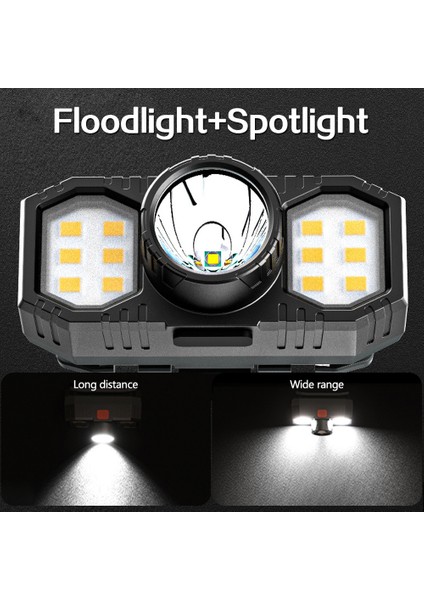 LED Far Sensörü Başkanı Işık USB Şarj Edilebilir Far Kafa Torch Başkanı El Feneri Su Geçirmez Kamp Yürüyüş Için (Yurt Dışından) modelleri