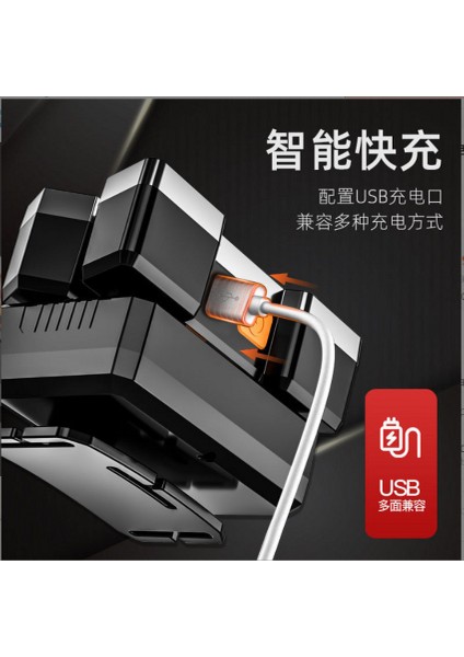 Dış Mekan LED Güçlü Işık Beş Kafa Yüksek Güçlü Balıkçılık Lambası USB Şarj Devriye Kafa Lambası (Yurt Dışından) indirimleri