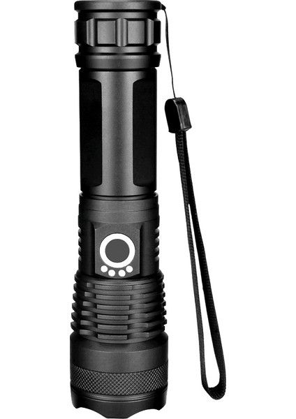 LED Dış Aydınlatma USB Şarj Alüminyum Alaşımlı Güçlü Işık El Feneri Eleskopik Odaklama El Feneri (Yurt Dışından) fiyatları