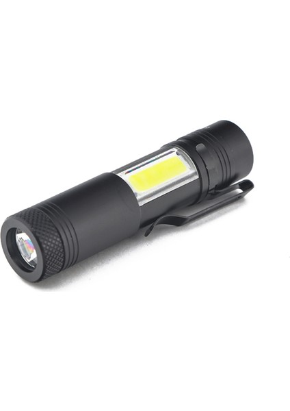 Mini Taşınabilir Alüminyum Q5 LED El Feneri Xpe ve Cob Çalışma Işığı Fener Ful Kalem Torch Lambası 4 Modu 14500 Veya Aa Kullanın (Yurt Dışından)