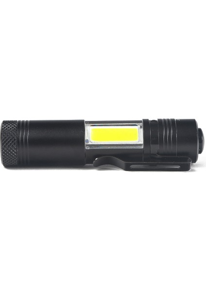 Mini Taşınabilir Alüminyum Q5 LED El Feneri Xpe ve Cob Çalışma Işığı Fener Ful Kalem Torch Lambası 4 Modu 14500 Veya Aa Kullanın (Yurt Dışından)