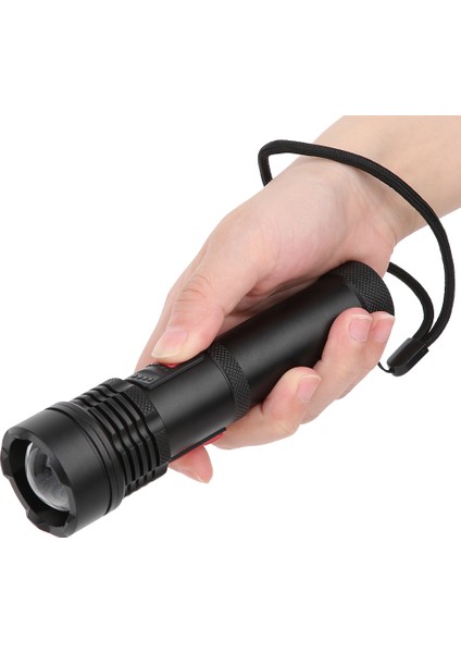 Alüminyum Alaşımlı Kamp El Feneri 5 Dişliler 1800 Mah Profesyonel Üretim USB Şarj Edilebilir Torch Basın Anahtarı Açık Için (Yurt Dışından)