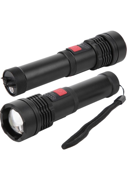 Alüminyum Alaşımlı Kamp El Feneri 5 Dişliler 1800 Mah Profesyonel Üretim USB Şarj Edilebilir Torch Basın Anahtarı Açık Için (Yurt Dışından)