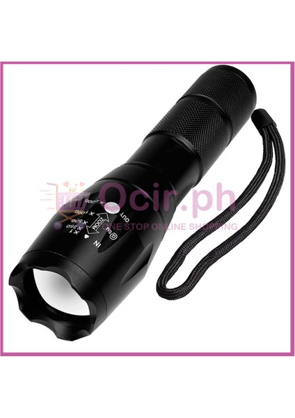 【rongcai】 Taclight Yüksek Güçlü Taktik El Feneri 40X Daha Parlak Taşınabilir LED Işık Açık Kamp (Yurt Dışından)