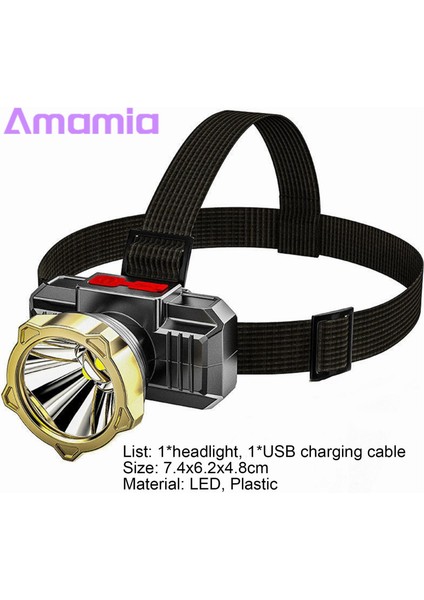 Amamia Balıkçılık Işığı Hava Koşullarına Dayanıklı Akülü LED Far (Yurt Dışından) modelleri