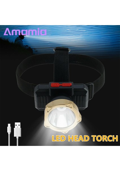 Amamia Balıkçılık Işığı Hava Koşullarına Dayanıklı Akülü LED Far (Yurt Dışından) indirimleri