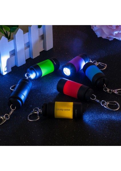 Mini Cep Meşaleler LED Işık-Usb Şarj Edilebilir Taşınabilir LED El Feneri-Anahtarlık Torch Lambası Su Geçirmez Kamp Işık USB Şarj Cihazı (Yurt Dışından)