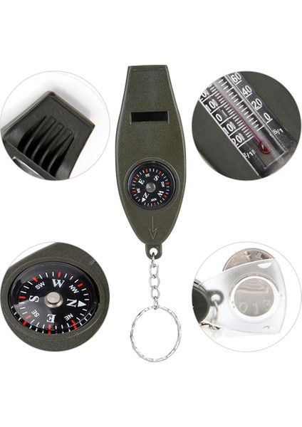 Tırmanma Için Utdoor Düdük Büyüteç Taşınabilir Yüksek Mukavemetli Termometre Abs Pusula (Yurt Dışından) fırsatları