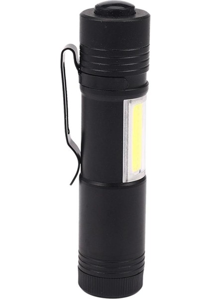 2x Mini Taşınabilir Q5 LED El Feneri Xpe ve Cob Çalışma Işığı Lanterna Ful Kalem Torch Lambası 4 Modu 14500 Veya Aa Kullanın (Yurt Dışından)