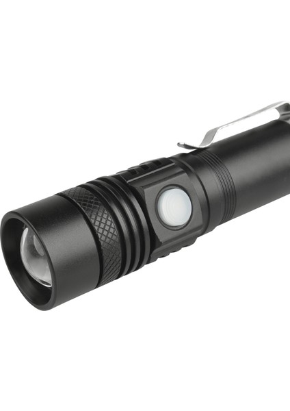 USB Vurgulama Kullanışlı Güçlü Alüminyum Alaşımlı El Feneri Güç Ipuçları Uzun Menzilli Yakınlaştırma Mini Küçük El Feneri (Yurt Dışından) indirimleri