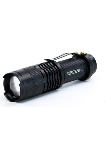 Açık Kamp Için Taşınabilir T6 LED El Feneri Süper Parlak El Feneri - Siyah (Yurt Dışından)