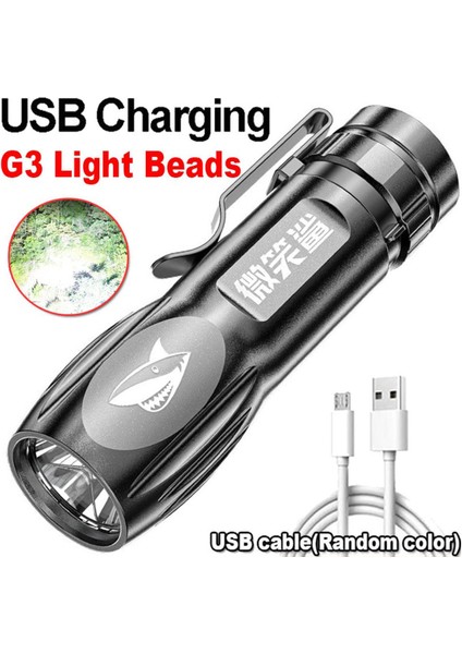 Taşınabilir LED El Feneri USB Torch Çalışma Işığı Süper Parlak Şarj Edilebilir Açık Oto Araba Tamir Işığı Taktik Işık Su Geçirmez Acil Durum Lambası (Yurt Dışından)