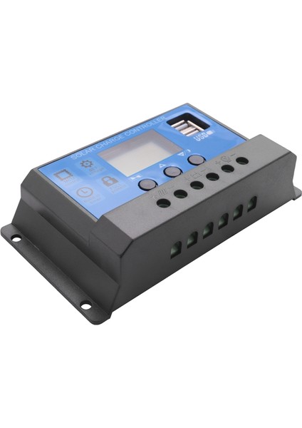 Eıtgzwas 2x 20A 12V 24V Otomatik Çalışma Pwm Solar Şarj Regülatörü LCD Çift USB 5V Çıkışlı Güneş Pili Paneli Şarj Cihazı Regulato (Yurt Dışından)