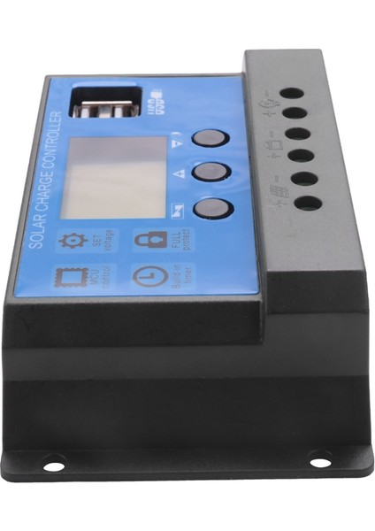 Eıtgzwas 2x 20A 12V 24V Otomatik Çalışma Pwm Solar Şarj Regülatörü LCD Çift USB 5V Çıkışlı Güneş Pili Paneli Şarj Cihazı Regulato (Yurt Dışından)