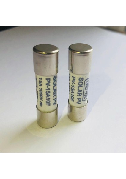 Fotovoltaik Sistemler Için-10 * Fotovoltaik Pilin Dc Sigortası-Gümüş (Yurt Dışından)