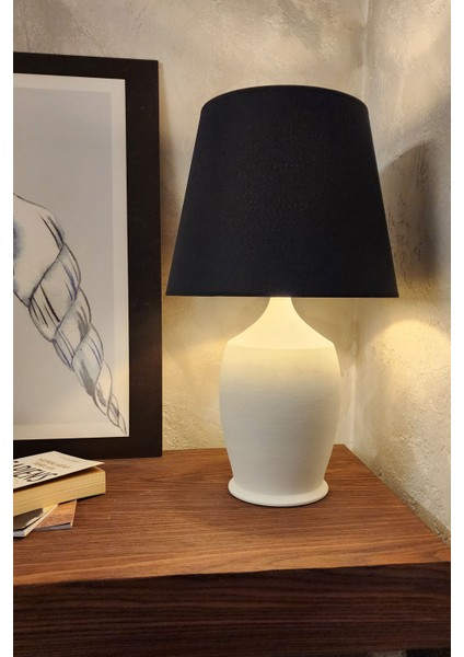 Vintage Seramik Abajur Büyük