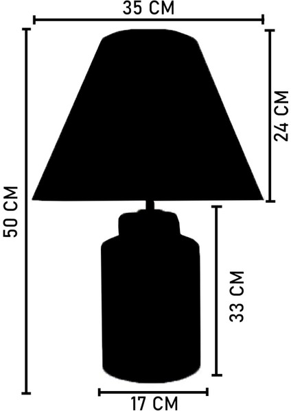 Vintage Seramik Abajur Silindir modelleri