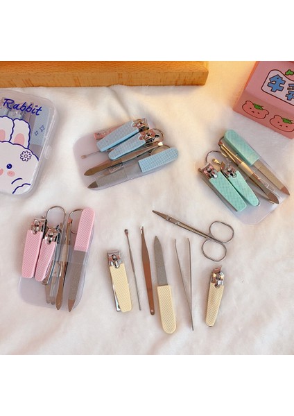 Adet/takım Taşınabilir Tırnak Makası Seti Çok Fonksiyonlu Manikür Seti Ev Kız Sevimli Karikatür Tırnak Araçları Makas Tırnak Seti Manikür Için (Yurt Dışından) indirimleri