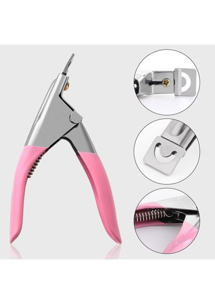 Adet Tırnak Makası Düzeltici Tırnak Manikür Aracı Akrilik Uv Jel Yanlış Akrilik Tırnak Kesici Clipper U Kenar Kesici Ipuçları Giyotin (Yurt Dışından)