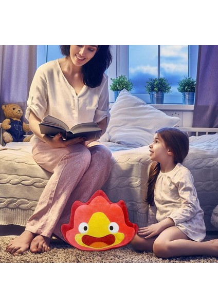 Orijinal Klasik Filmlerin Hareketli Kale Calcifer Peluş Oyuncak Yumuşak Bebek Ayı Peluş Oyuncak Dolması Bebekler Çocuk Doğum Günü Hediyeleri (Yurt Dışından)