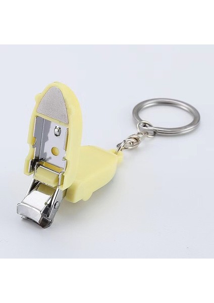 Şeker Renk Mini Paslanmaz Çelik Katlanabilir El Ayak Tırnak Makası Kesici Anahtarlık Kesici Giyotin Gümüş Tırnak Sanat Aracı (Yurt Dışından)