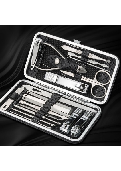 16/19 Adet/takım Tırnak Makası Kahverengi Gri Paslanmaz Çelik Kartal Kanca Kulak Kaşık Taşınabilir Makası Pedikür Aracı Manikür Uygulaması (Yurt Dışından) modelleri