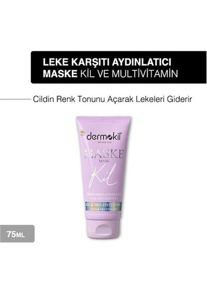 Leke Karşıtı Ve Aydınlatıcı Yüz Kil Maskesi 75 Ml X 2 Adet