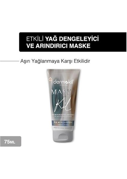 Yağ Dengeleyici Ve Arındırıcı Yüz Kil Maskesi 75 Ml X 3 Adet