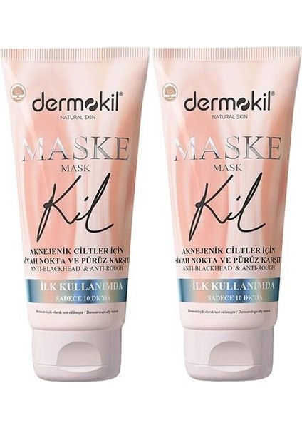 Siyah Nokta Ve Pürüz Karşıtı Yüz Kil Maskesi 75 Ml X 2 Adet