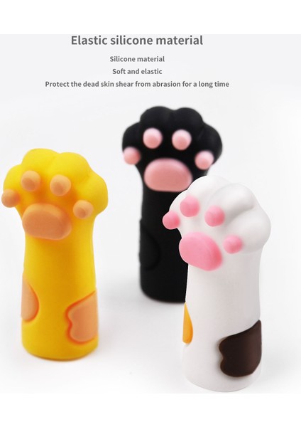 Silikon Kedi Paw Koruyucu Kapak Tırnak Eti Tırnak Makası Clipper Pençe Anti-Sonbahar Kapak Çivi Sanat Cımbız Ölü Cilt Makas Kılıfı (Yurt Dışından) indirimleri