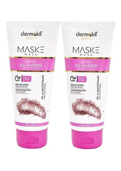 Pembe Kil Maskesi 75 Ml X 2 Adet