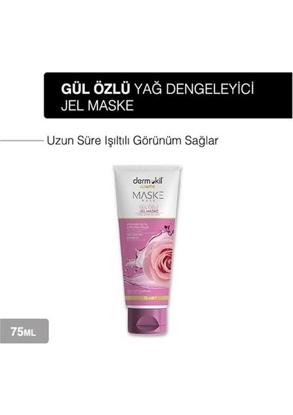 Gül Özlü Jel Yüz Maskesi 75 Ml