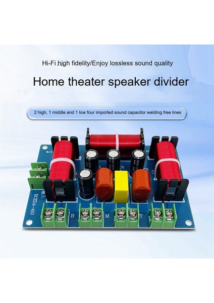 2x 200W Hoparlör Geçişi Çift Tiz+Orta Kademe+Bas 4 Yollu Bölücü (Yurt Dışından) fiyatları