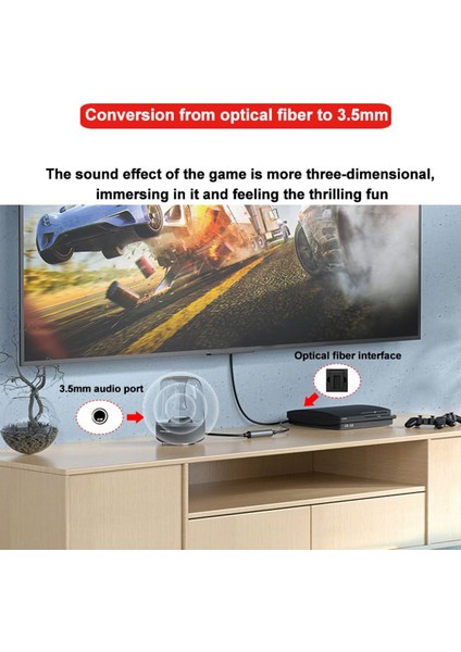 Xbox/ps5/tv Için Spdıf/optik ve Koaksiyel - Analog Sol/sağ Rca Ses Kablosu (Yurt Dışından)