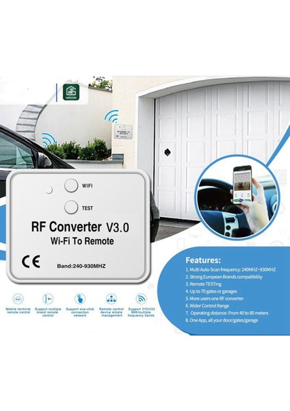 Ev Için Uzaktan Kumanda 240-930MHZ Yerine 2x Wifi - Rf Dönüştürücü (Yurt Dışından)