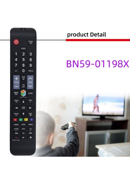 BN59-01198X Samsung Akıllı Tv UN40J6200 UN40J6300 Için Uzaktan Kumandayı Değiştirin (Yurt Dışından)