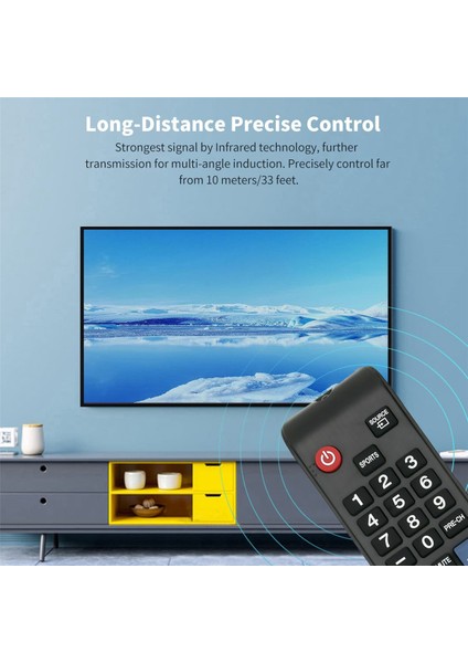 BN59-01198X Samsung Akıllı Tv UN40J6200 UN40J6300 Için Uzaktan Kumandayı Değiştirin (Yurt Dışından)
