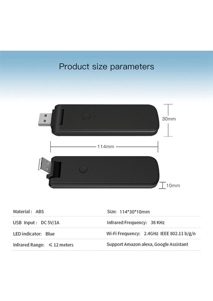 Tuya Akıllı Rf Ir Klima Için Uzaktan Kumanda Wifi USB Gücü (Yurt Dışından)
