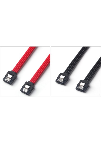 50CM Sata 3.0 Iıı Sata3 7pin Veri Kablosu 6 Gb/s SSD Kabloları(Siyah) (Yurt Dışından)