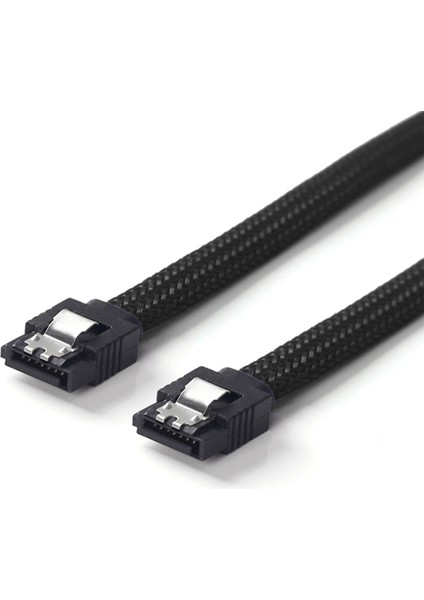 50CM Sata 3.0 Iıı Sata3 7pin Veri Kablosu 6 Gb/s SSD Kabloları(Siyah) (Yurt Dışından)