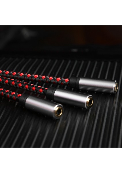 3,5 mm Dişi - 3 Bağlantı Noktalı Dişi Stereo Jak Yardımcı Ses Kablosu (Yurt Dışından)