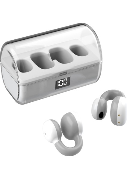 Müzik Kulaklığı Beyaz Gri Için LED Dijital Ekran Bluetooth Kulaklıklar (Yurt Dışından) modelleri