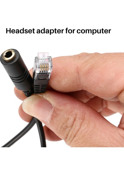 Adet 3.5mm Fiş Jakı Rj9 Telefon Kulaklığı Kulaklık Adaptör Kablosu (Yurt Dışından) fırsatları